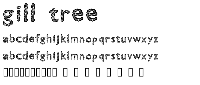 Gill Tree font